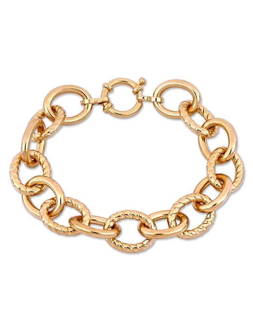 Amour Metallic Oval Link Bracelet for men