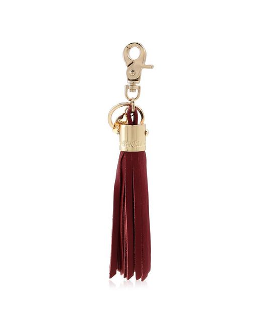 See By Chloé Red Vicky Tassel Keychain