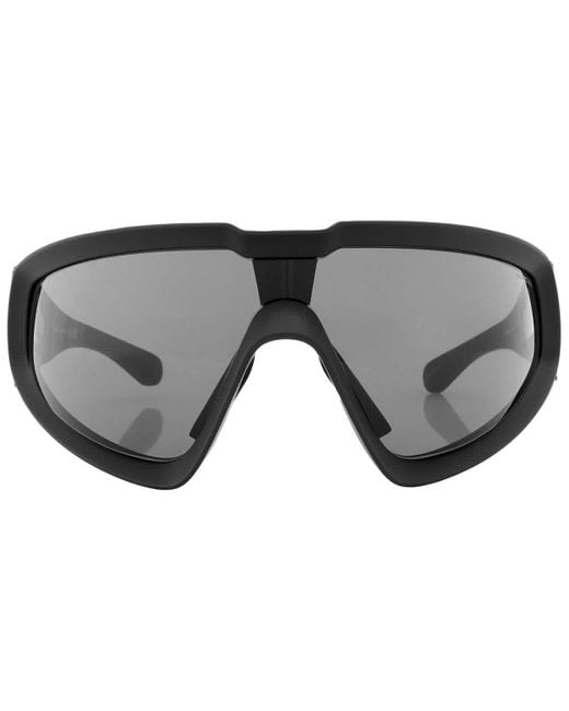 Moncler Gray Wrapid Smoke Wrap Sunglasses Ml0249 02a 00 for men