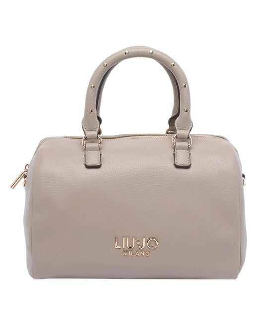 Liu Jo Gray Logo Satchel