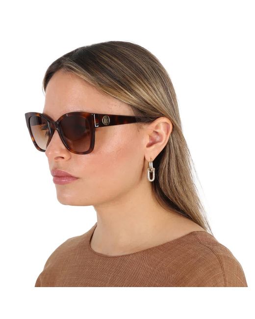 Burberry Ruth Brown Gradient Butterfly Sunglasses Be4345 331613 54