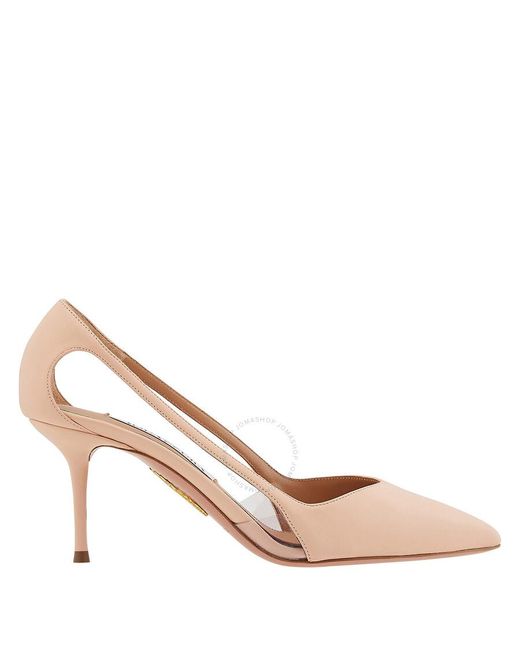 Aquazzura Pink Paris Nights 7 Pointed-toe Pumps