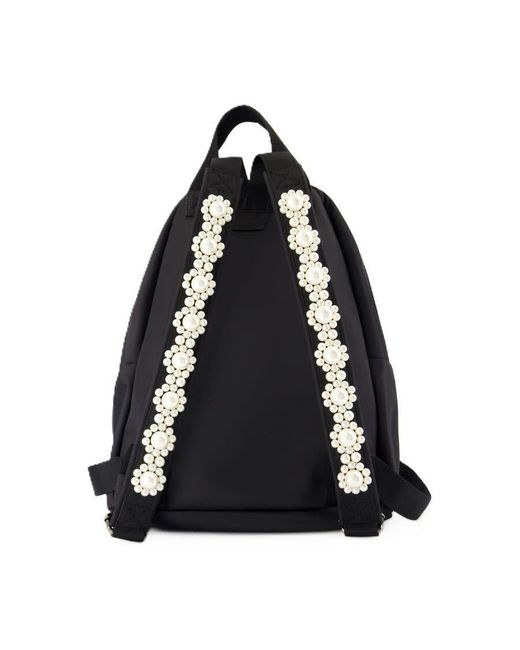 Simone Rocha Black Bow Front Backpack for men