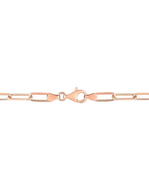 Amour Metallic 5Mm Diamond Cut Paperclip Chain Necklace