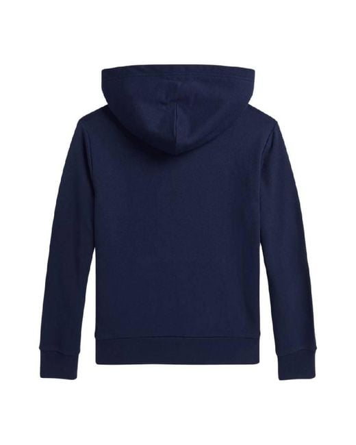 Polo Ralph Lauren Blue Embroidered Logo Hoodie for men