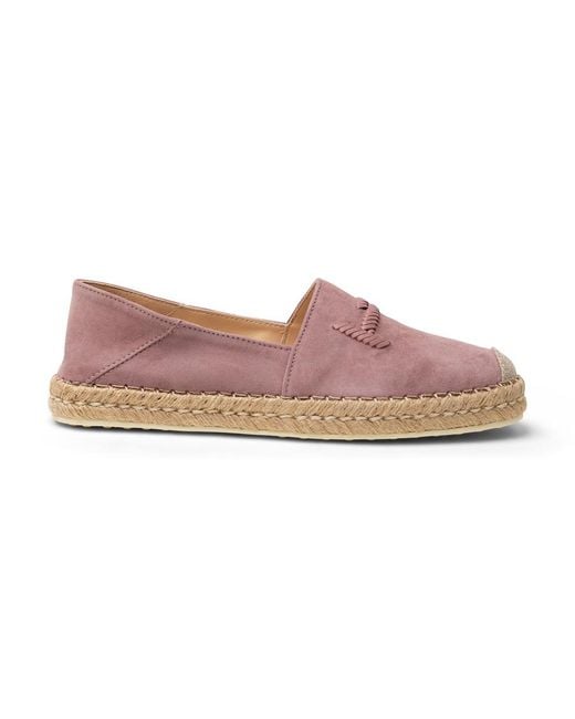 Tod's Pink Tod's Suede Espadrilles