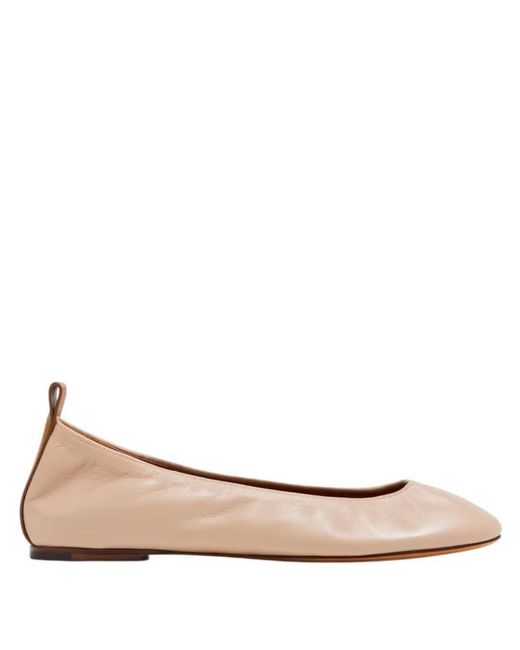 Lanvin Natural The Leather Ballerina Flats
