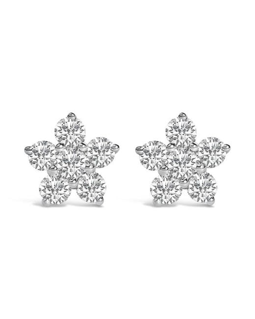 Haus of Brilliance Metallic 10K 1/2 Cttw Lab Grown Diamond Star Stud Earrings