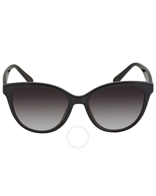 Ferragamo Brown Grey Gradient Cat Eye Sunglasses Sf1073s 001 54