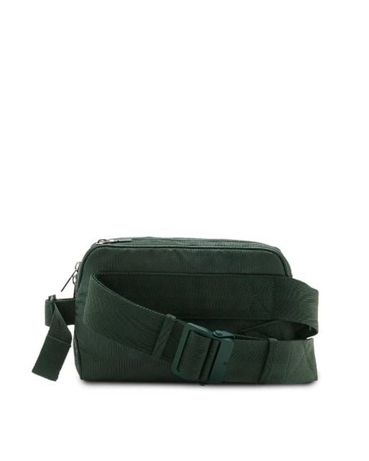 Burberry Green Check Jacquard Belt Bag for men