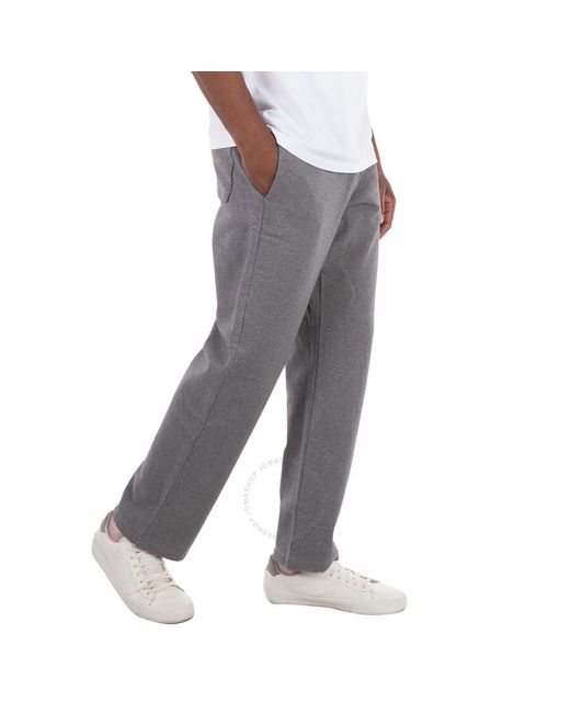 Bally Gray Felpa Logo Print Sweatpants for men
