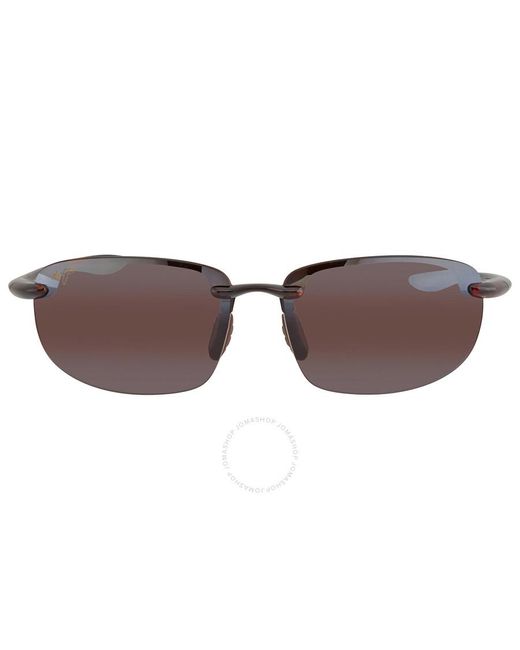Maui Jim Brown Ho'okipa Maui Rose Rectangular Sunglasses R407n-10 64