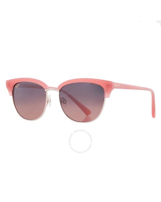 Maui Jim Pink Lokelani Maui Rose Cat Eye Sunglasses Rs825-09 55