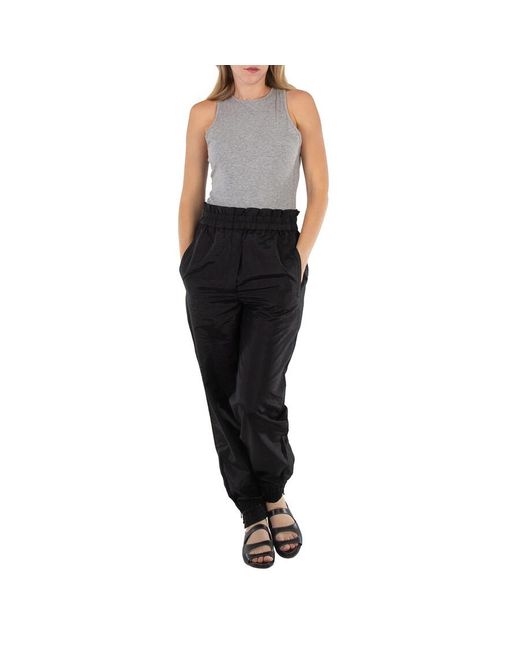 Tibi Gray Ladies Heather Crewneck Racerback Bodysuit
