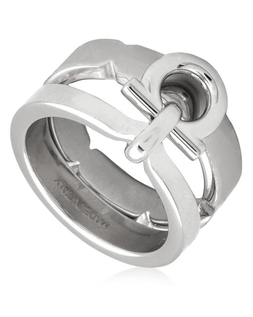 Ferragamo Metallic Scarf Ring