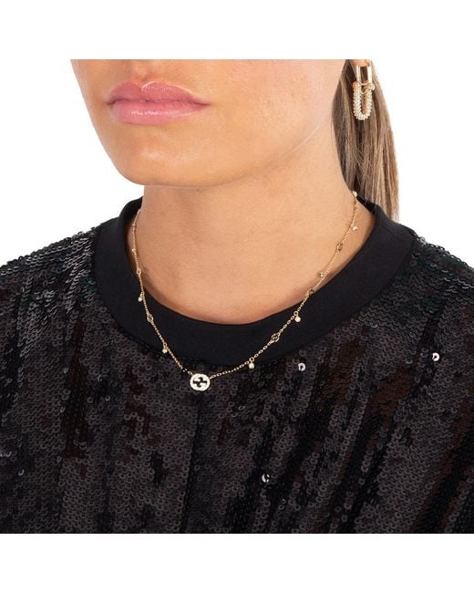 Gucci Metallic Interlocking G 18Ct 0.27Ct Diamond Necklace