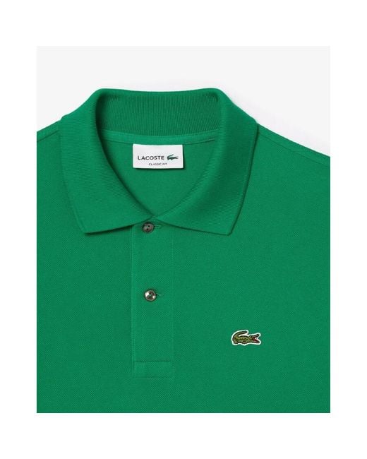 Lacoste Green Classic Fit Original Pique Polo Shirt, Brand Size 3 for men