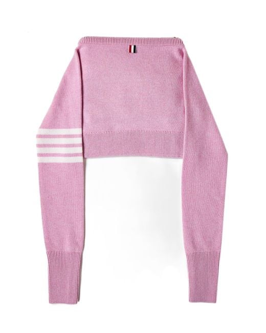 Thom Browne Pink Wool Clutch