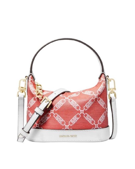 Michael Kors Red Empire Chain Crossbody Bag