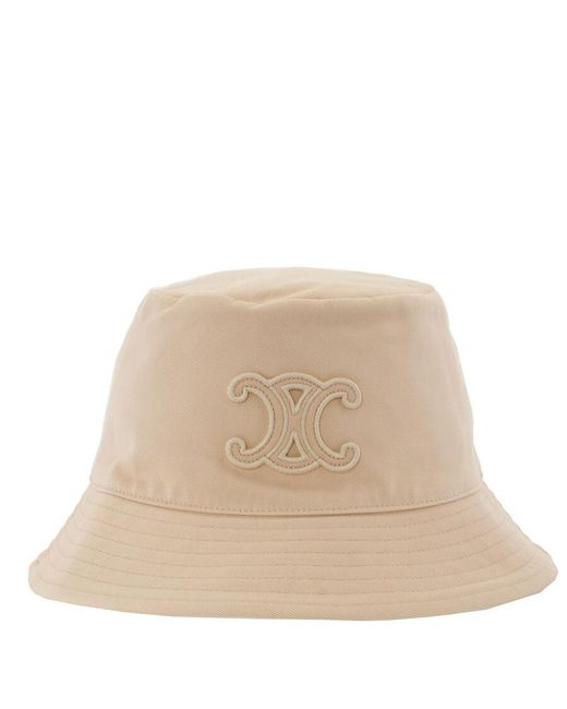 Céline Natural Triomphe Bucket Hat