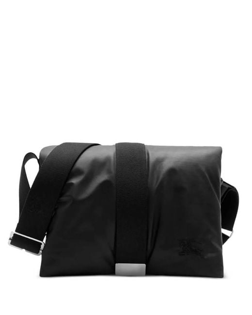 Burberry Black Pillow Padded Messenger Bag for men