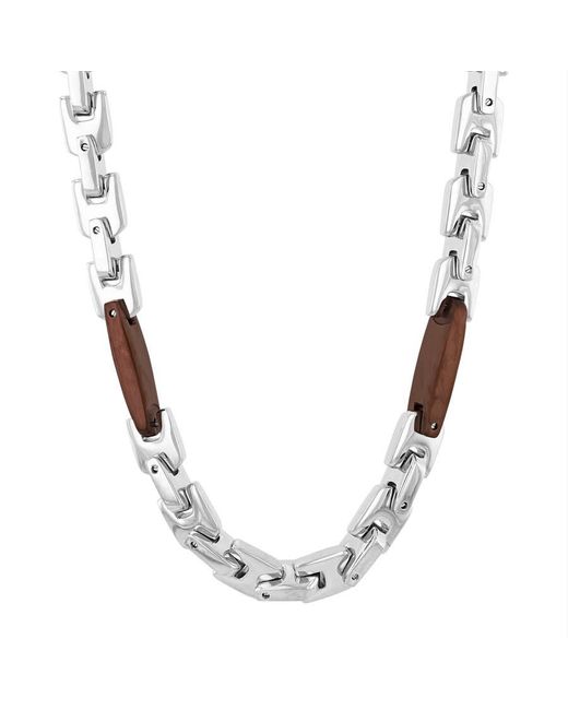 Robert Alton White Finish Stainless Steel Jewelry Gift Set for men