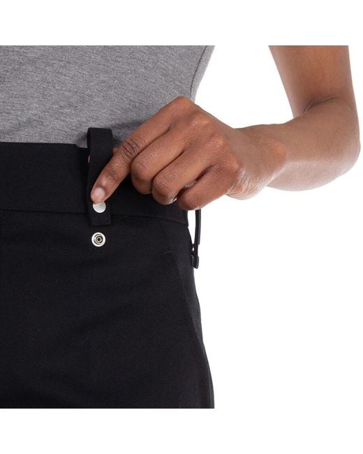 Burberry Black Straight Leg Wool Blend Trousers, Brand Size 6 Us