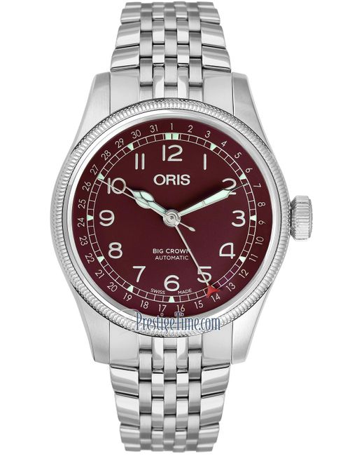 Oris Gray Big Crown Automatic Red Dial Watch 01 754 7741 4068-07 8 20 22 for men