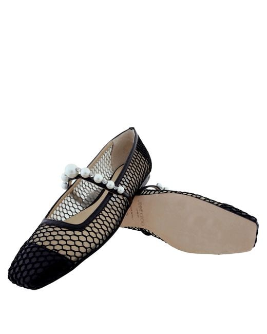 Jimmy Choo Black Ade Flat/ Ballerina Flats, Brand Size 34.5 Us