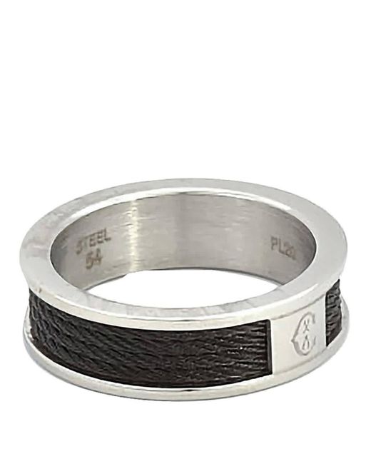 Charriol Black Forever Stainless Steel Pvd Cable Ring