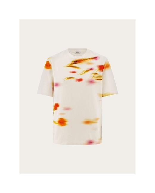 Ferragamo White Off Printed Cotton Sweater for men