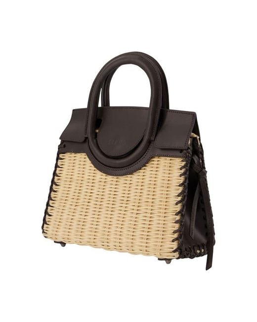Staud Black Maude Mini Top Handle Bag