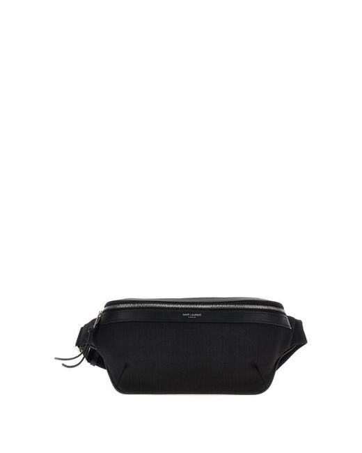 Saint Laurent Black Classic Fanny Pack for men