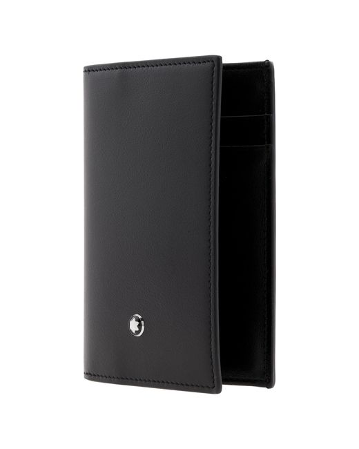 Montblanc Black Meisterstuck 2Cc Leather Card Holder