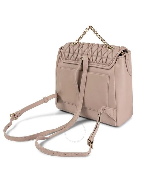 Furla Pink Ladies Pin Cometa S Leather Backpack