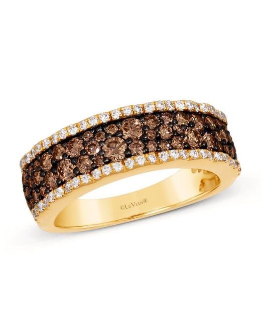 Le Vian Metallic Ladies Chocolate And Honey Rings Set