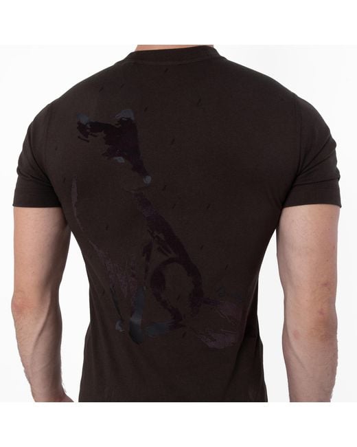 Burberry Green Fox-Print Cotton T-Shirt for men