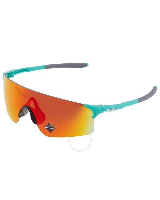 Oakley Orange Evzero Blades Prizm Mirrored Shield Sunglasses Oo9454 945420 138 for men