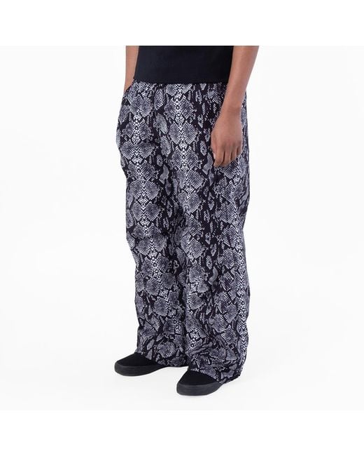 Rains Blue Snake Print Mito Pants for men