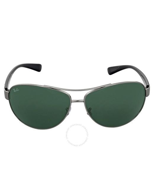 Ray-Ban Green Aviator Sunglasses Rb3386 004/71 for men
