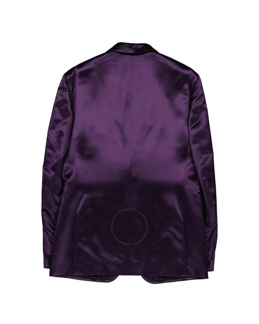 Burberry Purple Tailored Single-breasted Blazer for men
