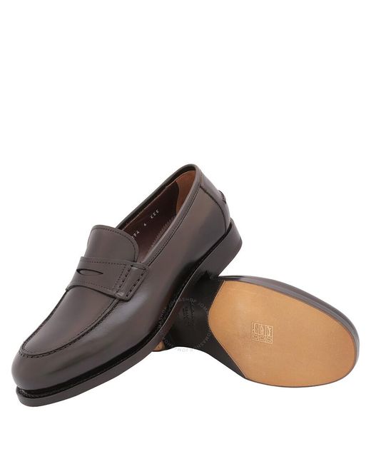Ferragamo Black Salvatore Herren Leather Penny Loafers for men