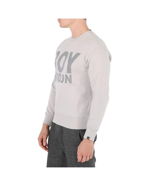 BOY London Gray Light Reflective Sweatshirt for men