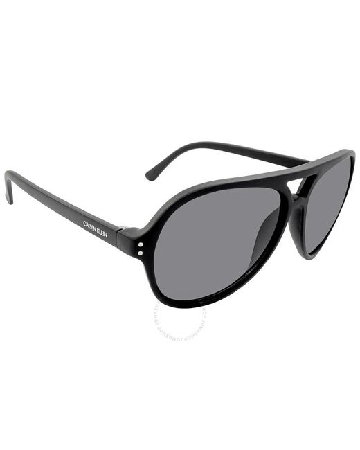 Calvin Klein Gray Grey Pilot Sunglasses for men
