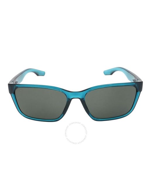 Costa Del Mar Blue Palmas Gray Polarized Glass 580g Square Sunglasses 6s9081 908107 57