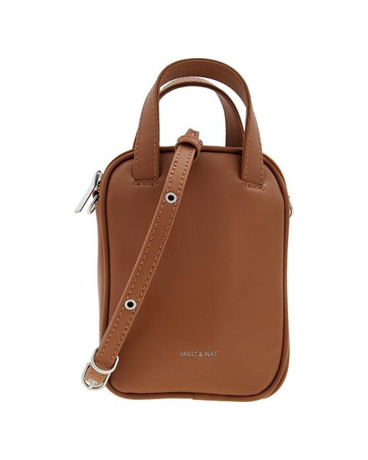 Matt & Nat Brown Pecan Arbor Leap Vegan Crossbody Bag