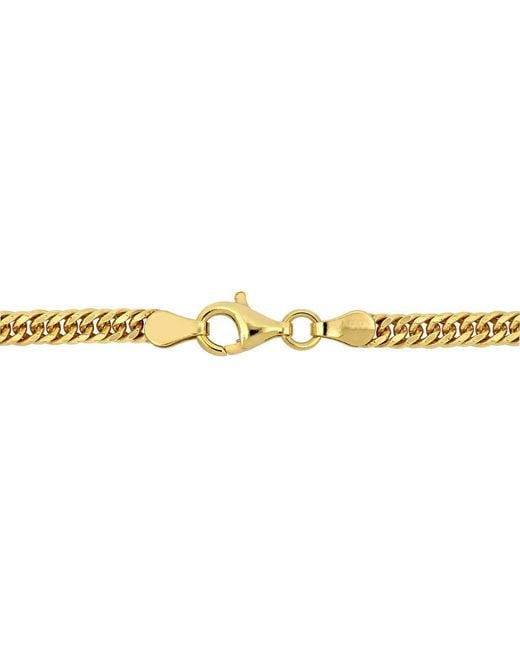 Amour Metallic Double Curb Link Chain Bracelet