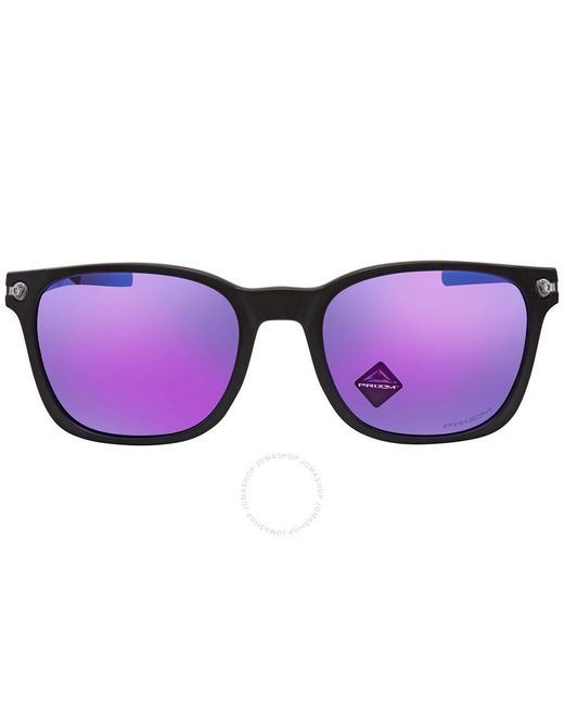Oakley Purple Objector Prizm Violet Square Sunglasses for men