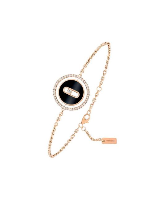 Messika White Lucky Move 18K Rose Diamond Bracelet