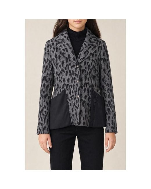 Dior Black Kids's Leopard Print Jacket